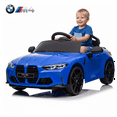 thumbnail image 1 of BMW M4 12V Kids Ride On Toy Car with Parents Remote, Electric Car with USB/MP3, Bluetooth, LED Light, Toddler Car with A Handle with Wheels and A Pull, Easy to Carry, Gift for Boys Girls 2-5, Blue, 1 of 13
