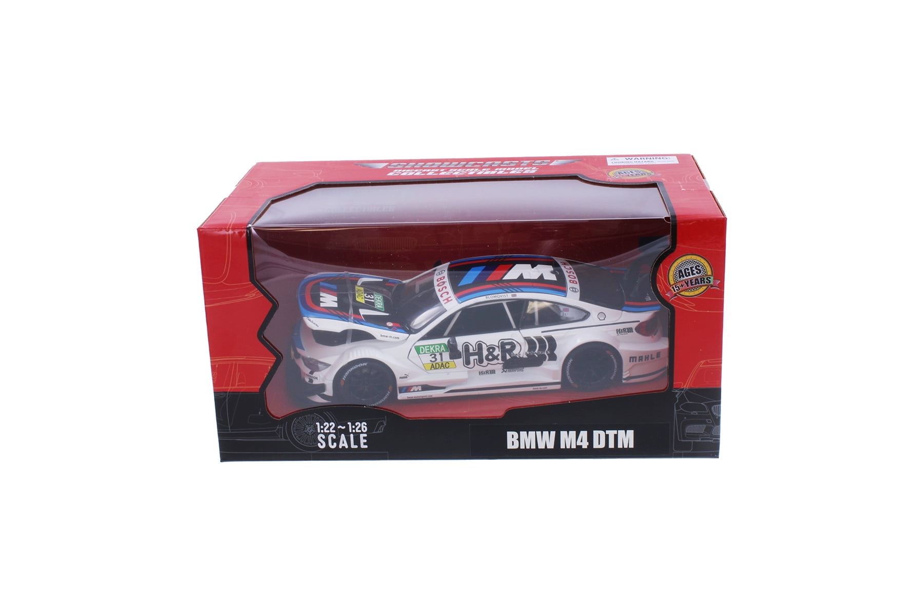 BMW M4 DTM, White - Showcasts 68256W - 1/24 Scale Diecast Model Car