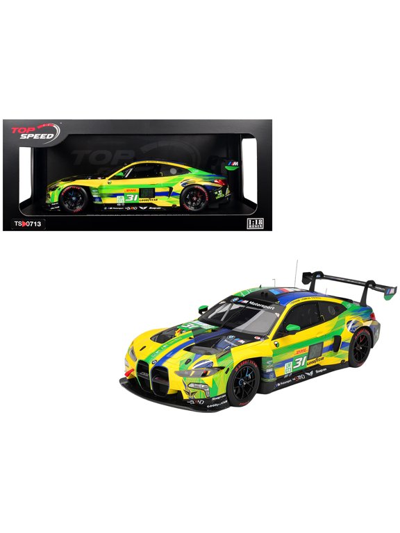 BMW M4 GT3 EVO #31 Pedro Ebrahim - Augusto Farfus - Yasser Shahin "The Bend Team WRT" WEC "6 Hours of Sao Paulo" (2025) 1/18 Model Car by Top Speed