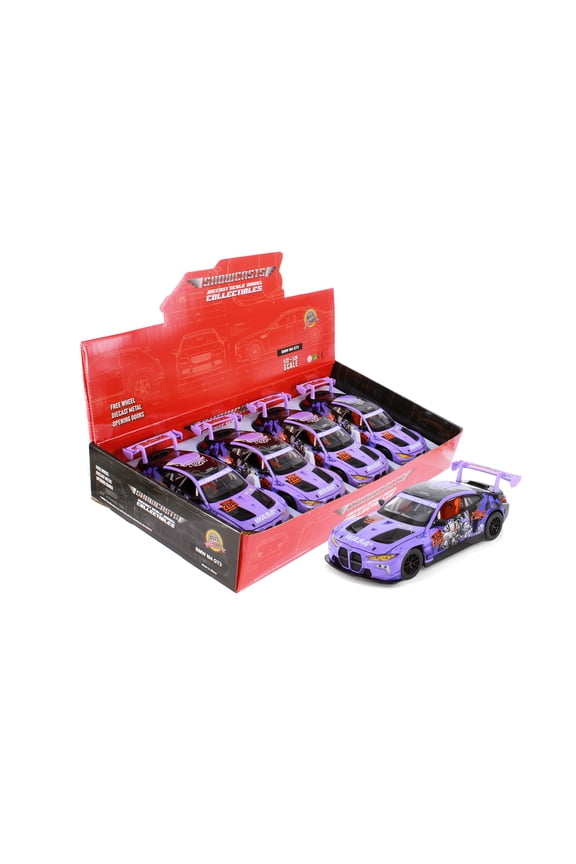 BMW M4 GT3 WASA Racing Livery, Purple - Showcasts 68296D - 1/24 Scale Diecast Model Car