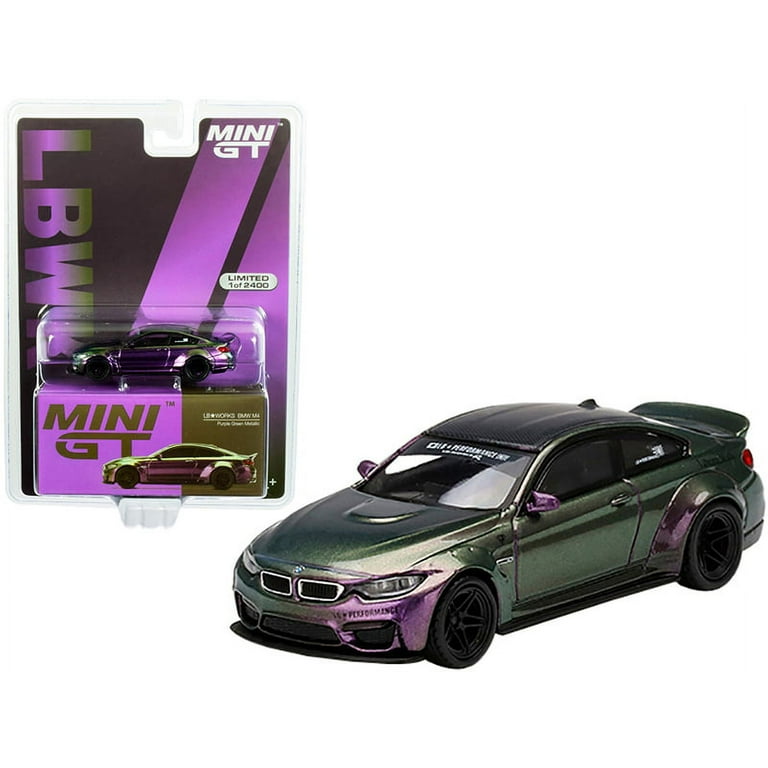 MINI GT LB★WORKS BMW M4 purple llic MINI GT 228 chase LB WORKS BMW M4 Purple-Green Metallic | eBay