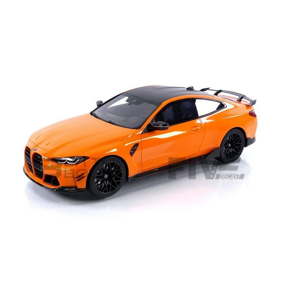 BMW M4 M-Performance (G82) Fire Orange with Carbon Top 1/18 Model Car by Top Speed
