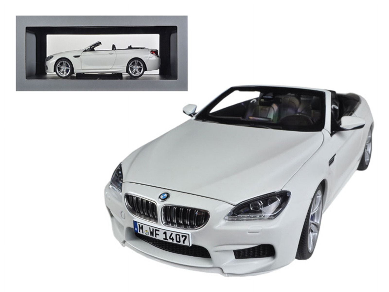  M6 Coupe Alpine White ミニカー BMW M6 F12M Convertible Alpine White 1/18 Diecast Car Model by