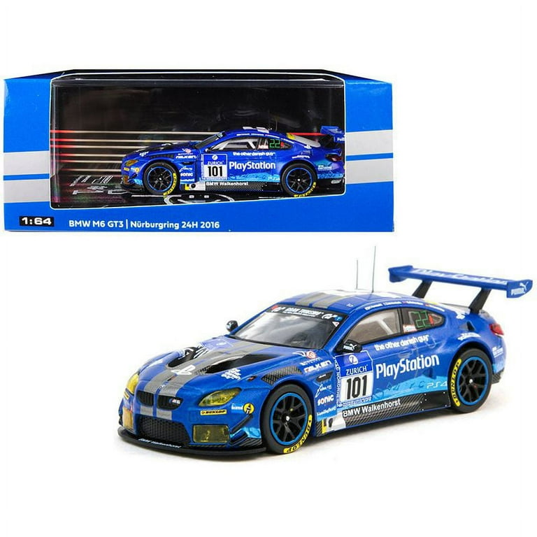 T64D-001-BM 1/64 Diorama - BMW Pitbox + BMW M6 GT3