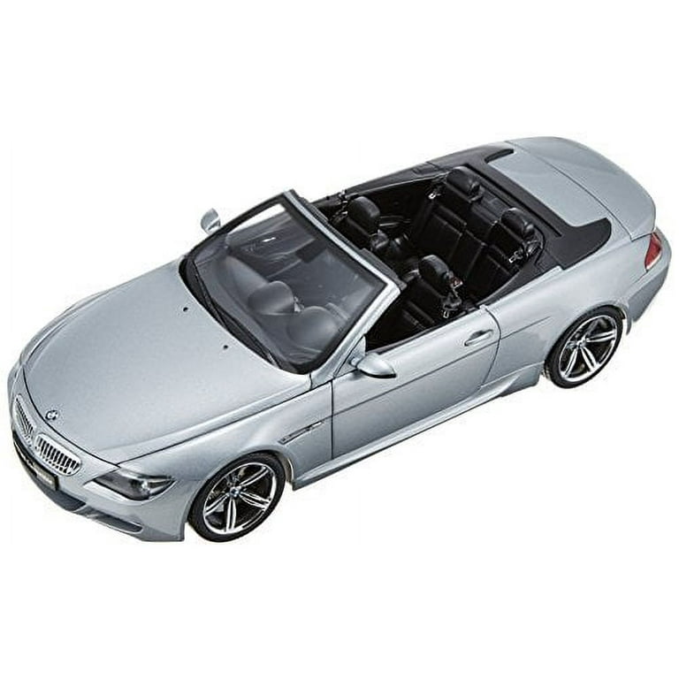 BMW M6 Silver Convertible 1/18 Diecast Model Car - Walmart.com