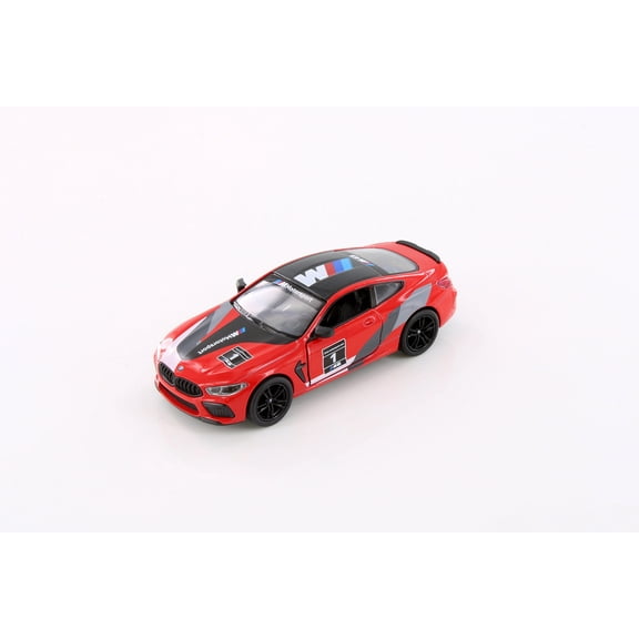 BMW M8 Competition Coupe Livery Edition, Red - Kinsmart 5425DF - 1/38 Scale Diecast Model Toy Car