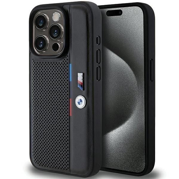BMW Perforated Tricolor Line Case for iphone 15 Pro 6.1