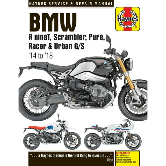 BMW R nineT, Scrambler, Pure, Racer & Urban G/S (14-18) Haynes Repair Manual ^