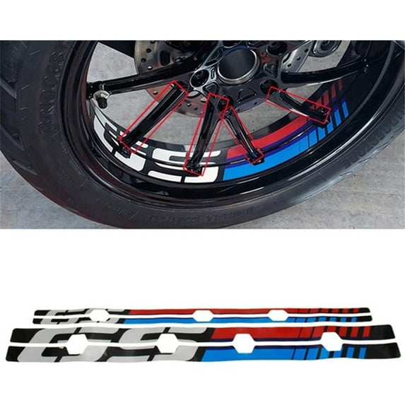 Applies to BMW R1200GS 1250GS Reflective Decal Wheel Decoration