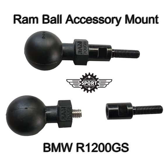 BMW R1200GS Ram Ball Accessory Mount