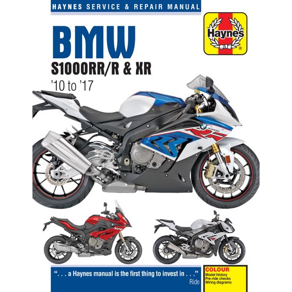 BMW S1000RR/R & XR, '10-'17 Haynes Repair Manual ^