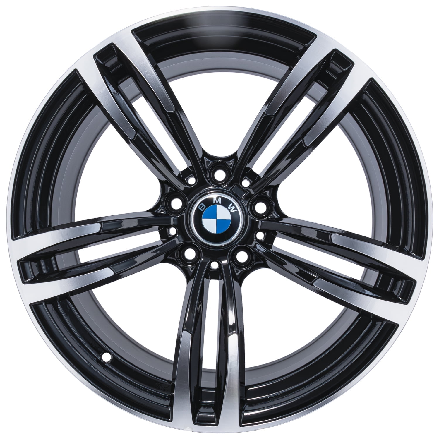 BMW Styled Auto Rim 19 x 8.5 Black Machine Face 1pc. - Walmart.com