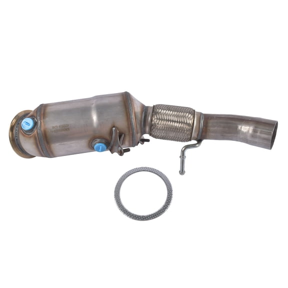 BMW X1 E84/X3 F25/X4 F26 2.0L Three-Way Catalytic Converter, OEM# 8307607611, 7646432, 18327646432, Stainless Steel, Silver, Engine Exhaust System