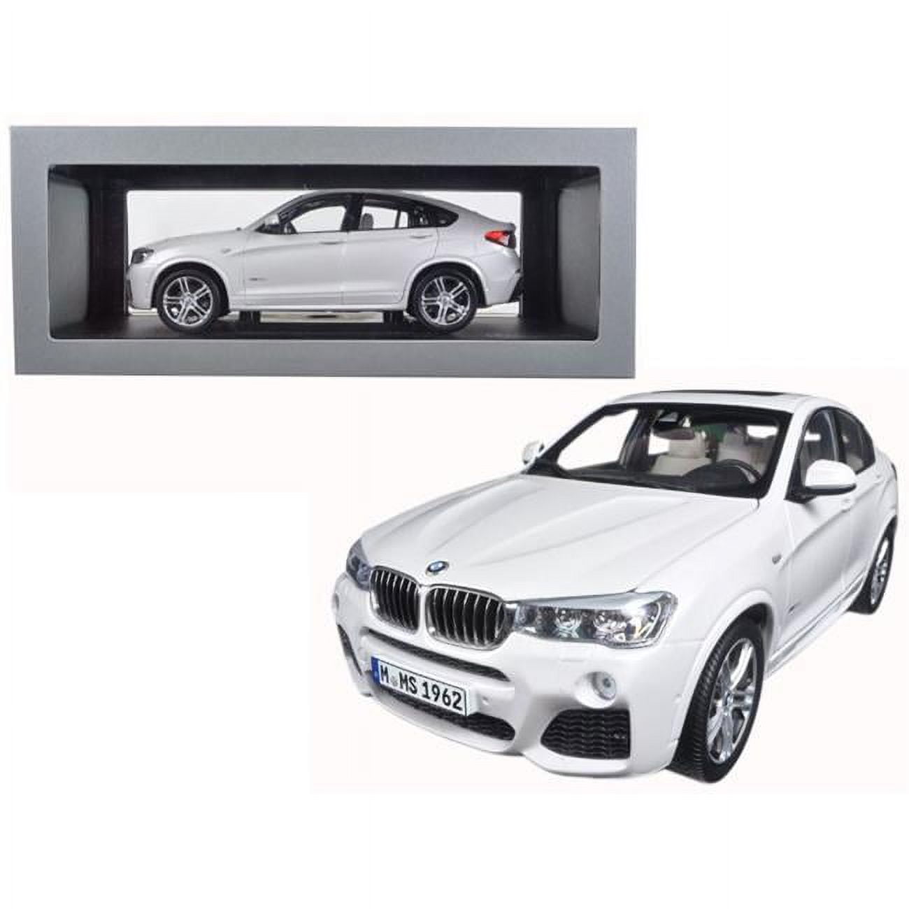 BMW X4 (F26) Mineral White 1/18 Diecast Model Car by Paragon