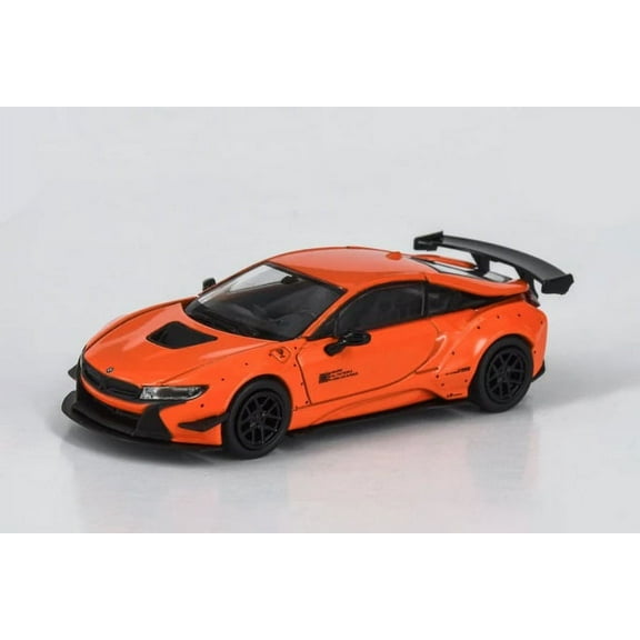 BMW i8 Liberty Walk Hardtop, Orange - Paragon PA55144OR - 1/64 scale Diecast Model Toy Car