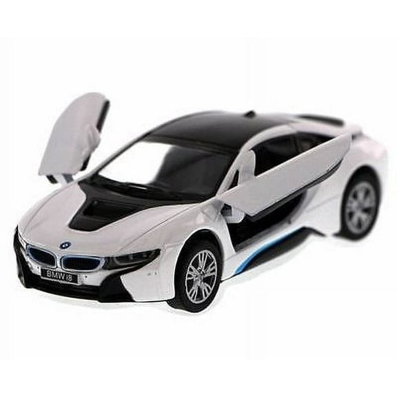 BMW i8, White - Kinsmart 5379D - 1/36 Scale Diecast Model Toy Car (Brand New but NO BOX)