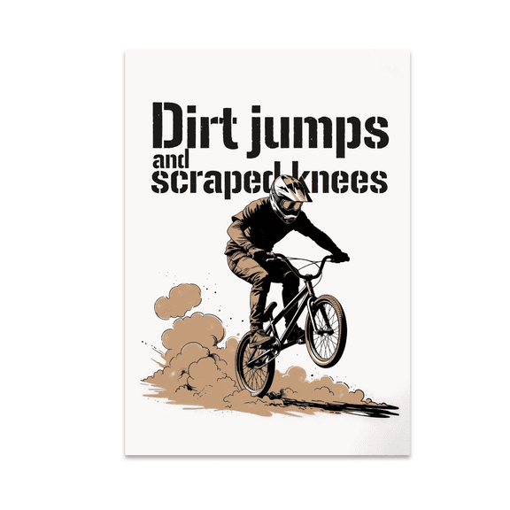 BMX Action Wall Art - BMX Rider Enthusiast - 13x19 Poster Print