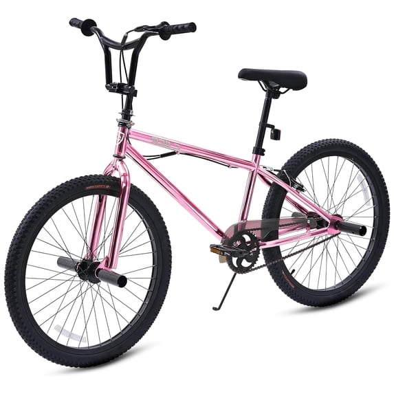 BMX Bikes for 6-14, Cuoote 20 Inch Bicycle with High-Carbon Steel BMX Frame, 360° Handlebar Rotation