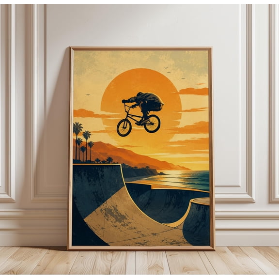 BMX Poster, BMX Print, BMX Wall Art, Bike Poster, Bike Print, Bike Wall Art, Bicycle Poster, Sports Wall Art, Sports Poster, Gift BMX Fan, Modern Wall Decor , Poster Print Only