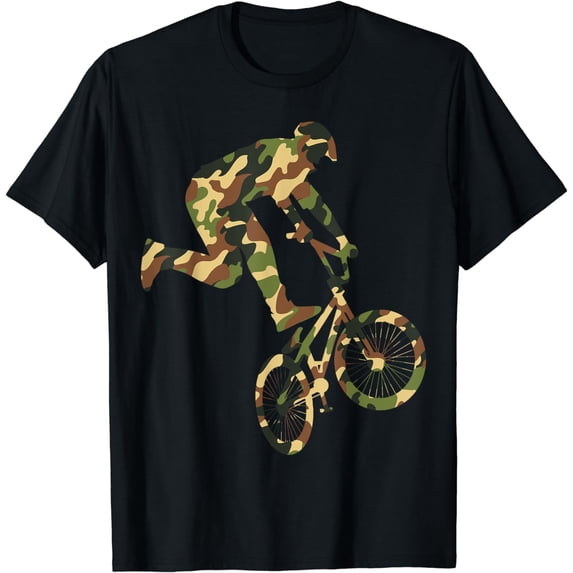 BMX Rider Bike Bicycle Stunt Boys Kids T-Shirt