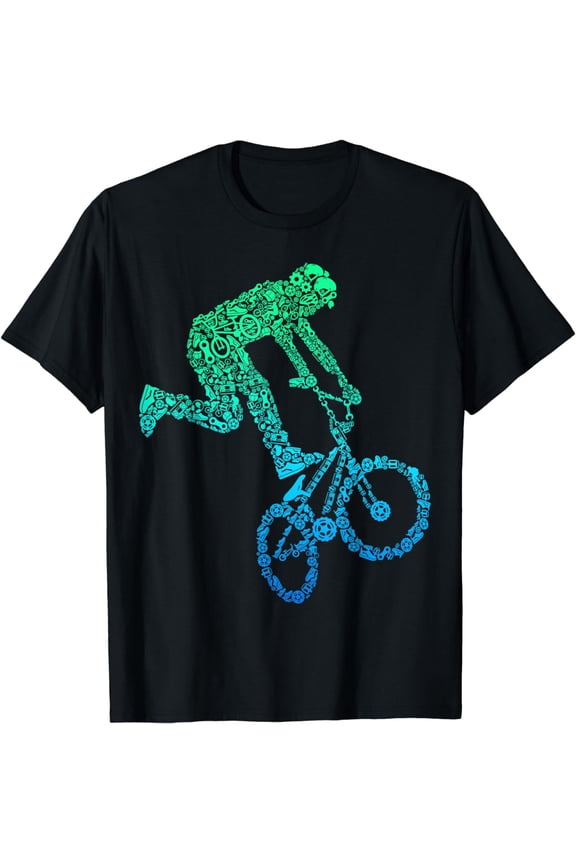 BMX Rider Bike Bicycle Stunt Racing Kids Boys T-Shirt