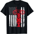 thumbnail image 1 of BMX Shirt: USA American Flag Sport Fan Bike Biking T-Shirt, 1 of 3