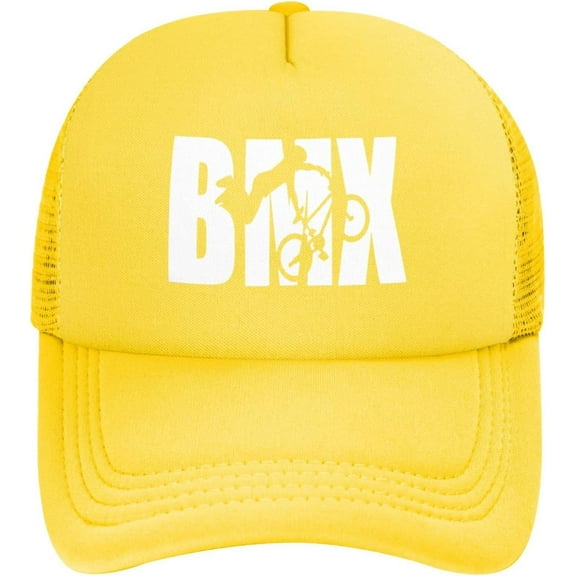 BMX Sports Baseball Hat Classic Solid Color Adjustable Mesh Baseball Cap for Men Women Black