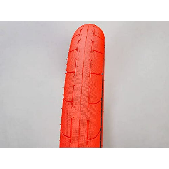 BMX Tires for 20 inch Wheels, 2.5" Width, Pair, Assorted Colors (red)