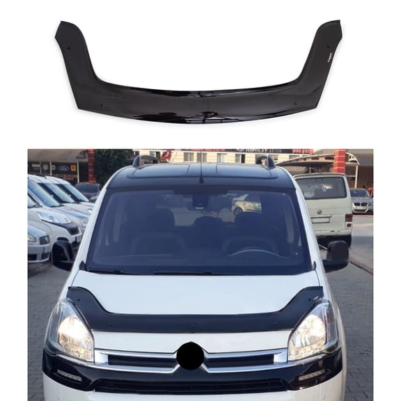 BMY Hood Deflector / Front Bug Shield Compatible for Citroen Berlingo 2008-2018 Hood Guard Bonnet Protector