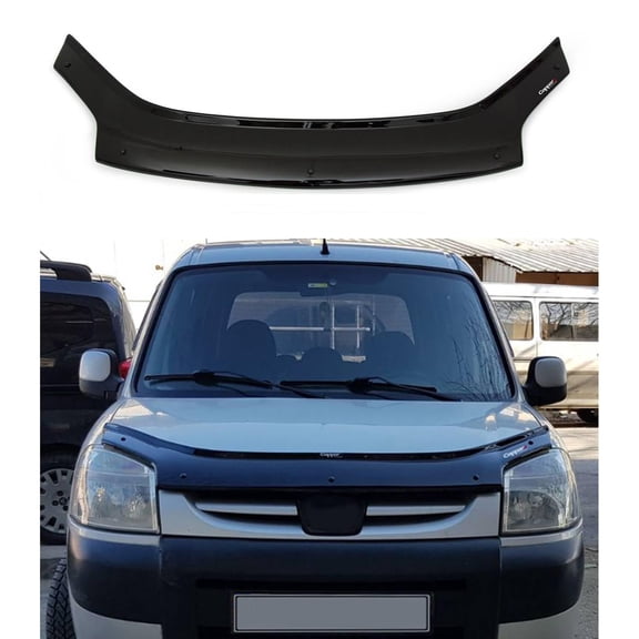 BMY Hood Deflector / Front Bug Shield Compatible for Citroen Berlingo (Facelift) 2004-2009 Hood Guard Bonnet Protector