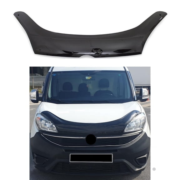 BMY Hood Deflector / Front Bug Shield Compatible for Fiat Doblo 2015-2022 Hood Guard Bonnet Protector