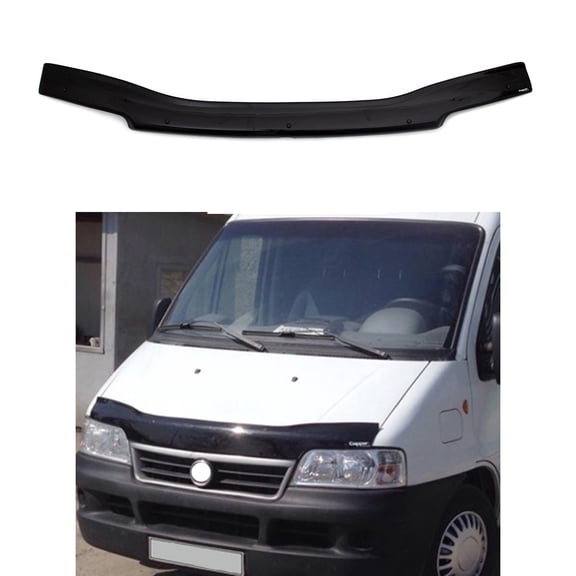 BMY Hood Deflector / Front Bug Shield Compatible for Fiat Ducato 1994-2006 Hood Guard Bonnet Protector