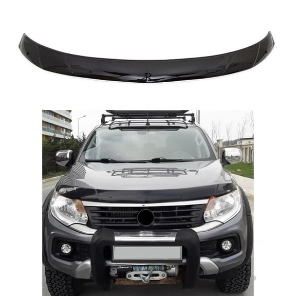 BMY Hood Deflector / Front Bug Shield Compatible for Fiat Fullback 2016-2019 Hood Guard Bonnet Protector
