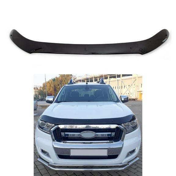BMY Hood Deflector / Front Bug Shield Compatible for Ford Ranger 2015-2023 Hood Guard Bonnet Protector