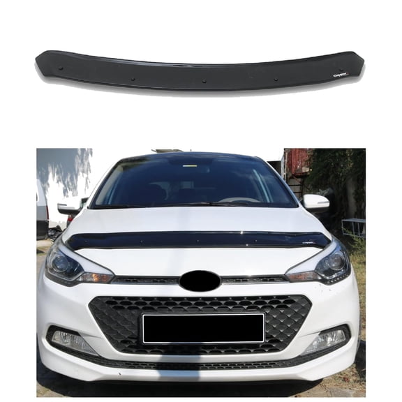 BMY Hood Deflector / Front Bug Shield Compatible for Hyundai i20 2014-2020 Hood Guard Bonnet Protector