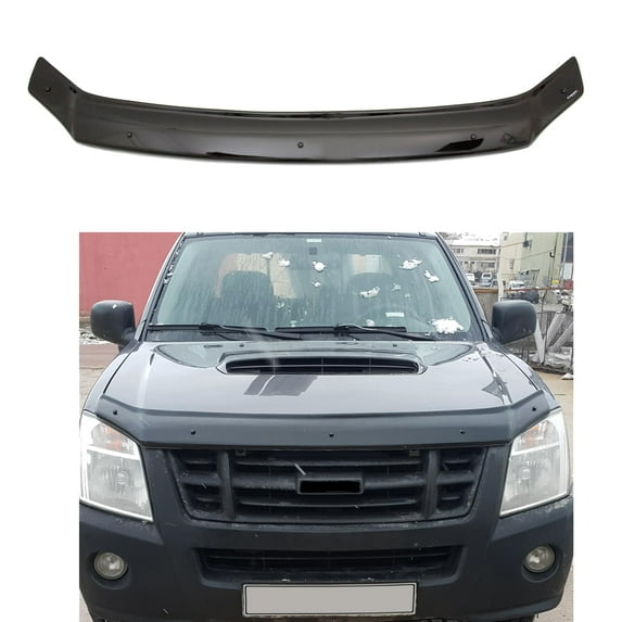 BMY Hood Deflector / Front Bug Shield Compatible for Isuzu D-Max 2006-2011 Hood Guard Bonnet Protector