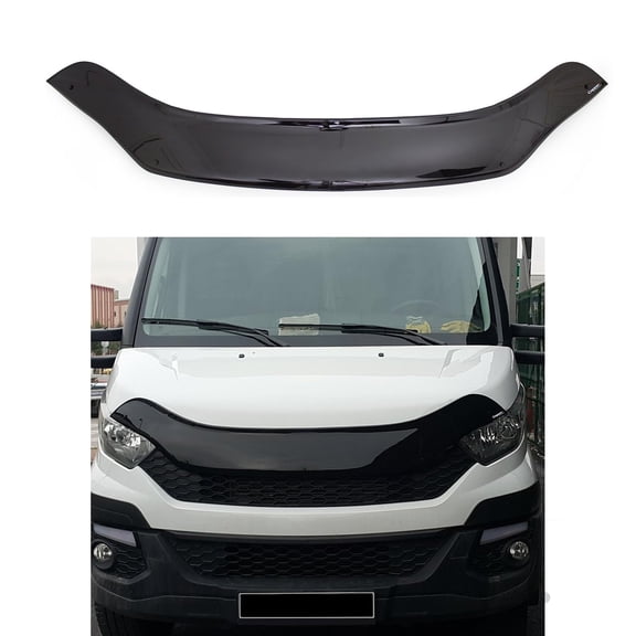 BMY Hood Deflector / Front Bug Shield Compatible for Iveco Daily 2014-2019 Hood Guard Bonnet Protector