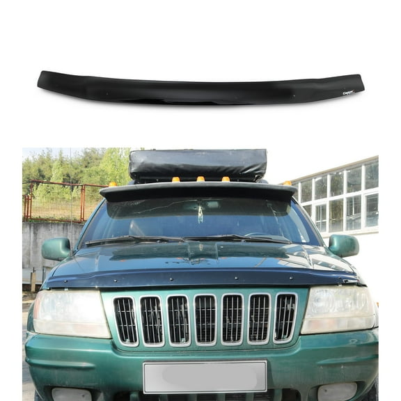 BMY Hood Deflector / Front Bug Shield Compatible for Jeep Grand Cherokee 1999-2004 Hood Guard Bonnet Protector