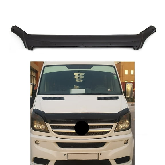 BMY Hood Deflector / Front Bug Shield Compatible for Mercedes Sprinter W906 2006-2014 Hood Guard Bonnet Protector