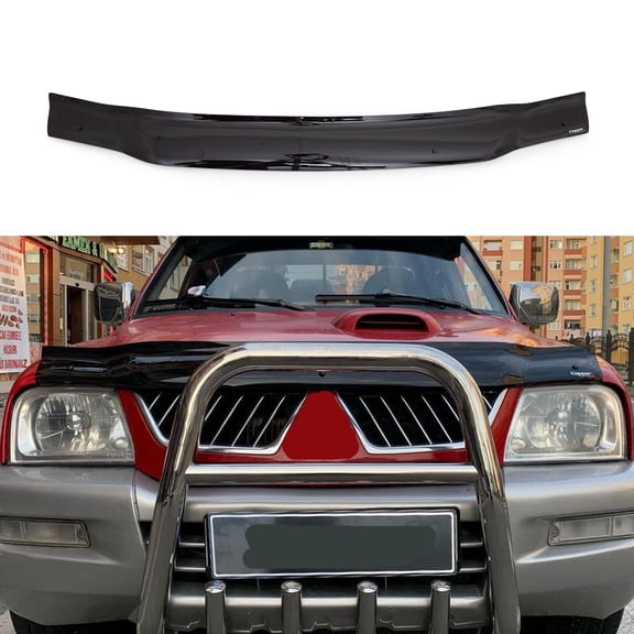 BMY Hood Deflector / Front Bug Shield Compatible for Mitsubishi L200 Triton 1996-2006 Hood Guard Bonnet Protector