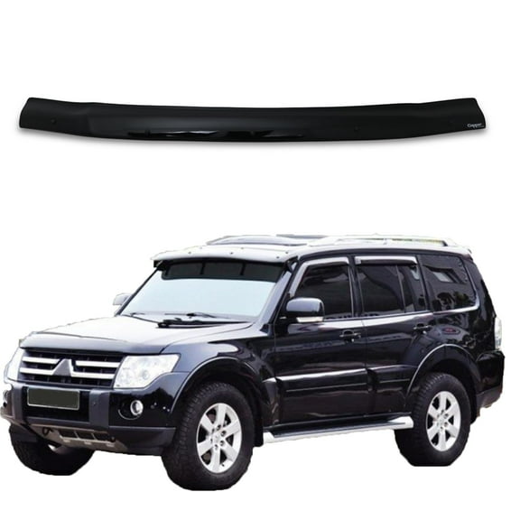 BMY Hood Deflector / Front Bug Shield Compatible for Mitsubishi Pajero 1999-2006 Hood Guard Bonnet Protector