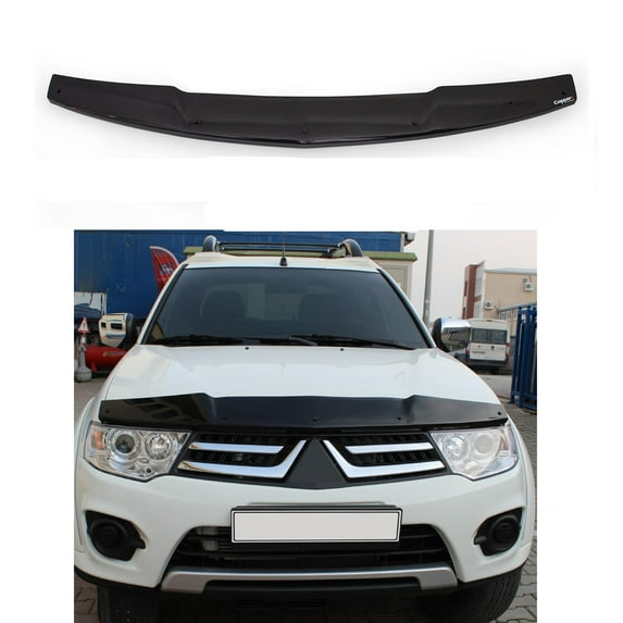 BMY Hood Deflector / Front Bug Shield Compatible for Mitsubishi Triton L200 2007-2015 Hood Guard Bonnet Protector