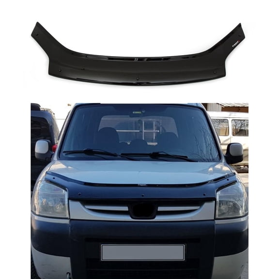 BMY Hood Deflector / Front Bug Shield Compatible for Peugeot Partner 2004-2008 Hood Guard Bonnet Protector