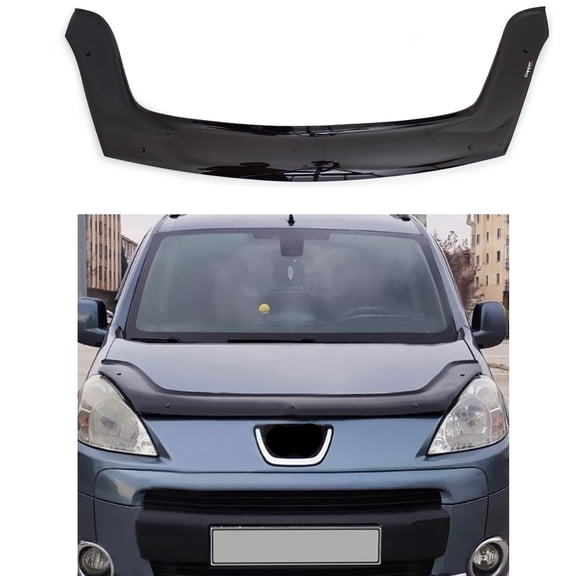BMY Hood Deflector / Front Bug Shield Compatible for Peugeot Partner 2009-2015 Hood Guard Bonnet Protector