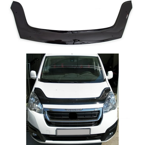BMY Hood Deflector / Front Bug Shield Compatible for Peugeot Partner 2015-2018 Hood Guard Bonnet Protector