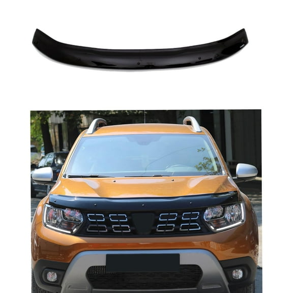 BMY Hood Deflector / Front Bug Shield Compatible for Renault Dacia Duster 2018-2023 Hood Guard Bonnet Protector