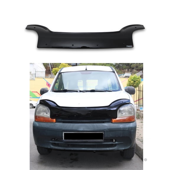 BMY Hood Deflector / Front Bug Shield Compatible for Renault Kangoo 1998-2003 Hood Guard Bonnet Protector