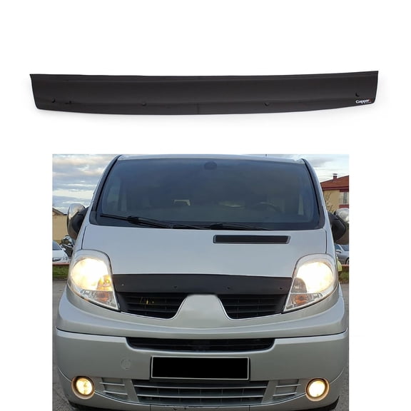 BMY Hood Deflector / Front Bug Shield Compatible for Renault Trafic 2001-2013 Small Model Hood Guard Bonnet Protector
