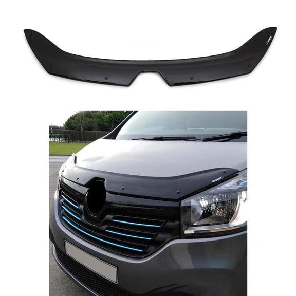 BMY Hood Deflector / Front Bug Shield Compatible for Renault Trafic 2014-2019 Hood Guard Bonnet Protector