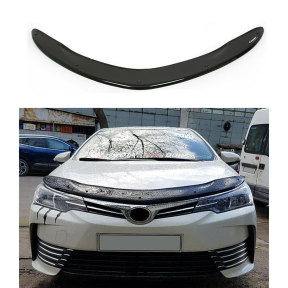 BMY Hood Deflector / Front Bug Shield Compatible for Toyota Corolla 2013-2017 Hood Guard Bonnet Protector